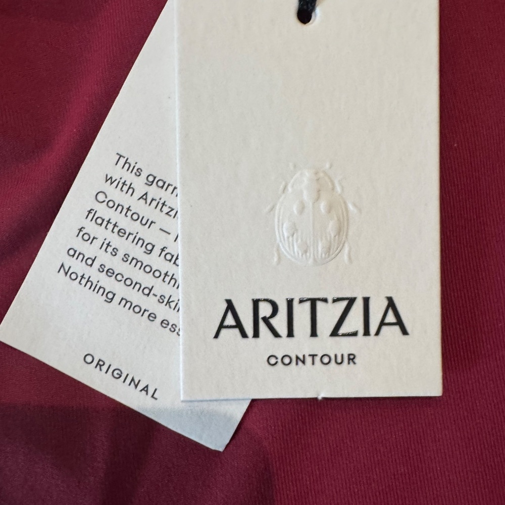 Aritzia NWT Mini dress Marroon - Picture 2 of 8